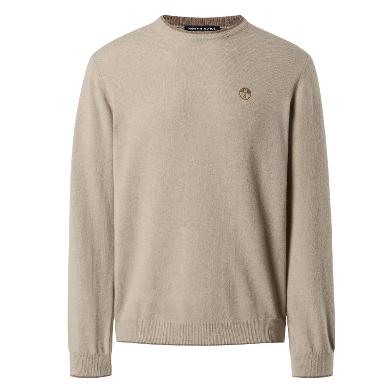 Maglione uomo logo ricamato