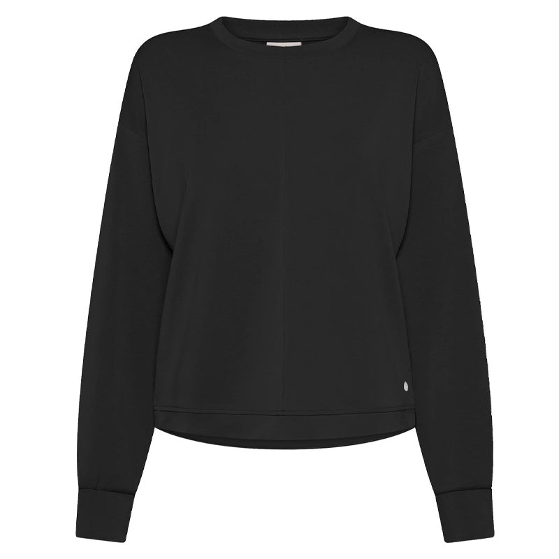 Felpa donna soft touch girocollo