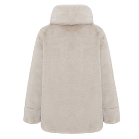 Giacca donna ecopelliccia reversibile