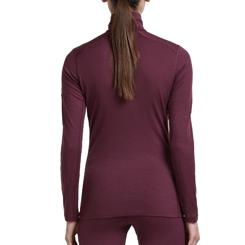 Maglia donna 200 Oasis mezza zip