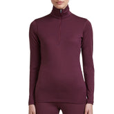Maglia donna 200 Oasis mezza zip