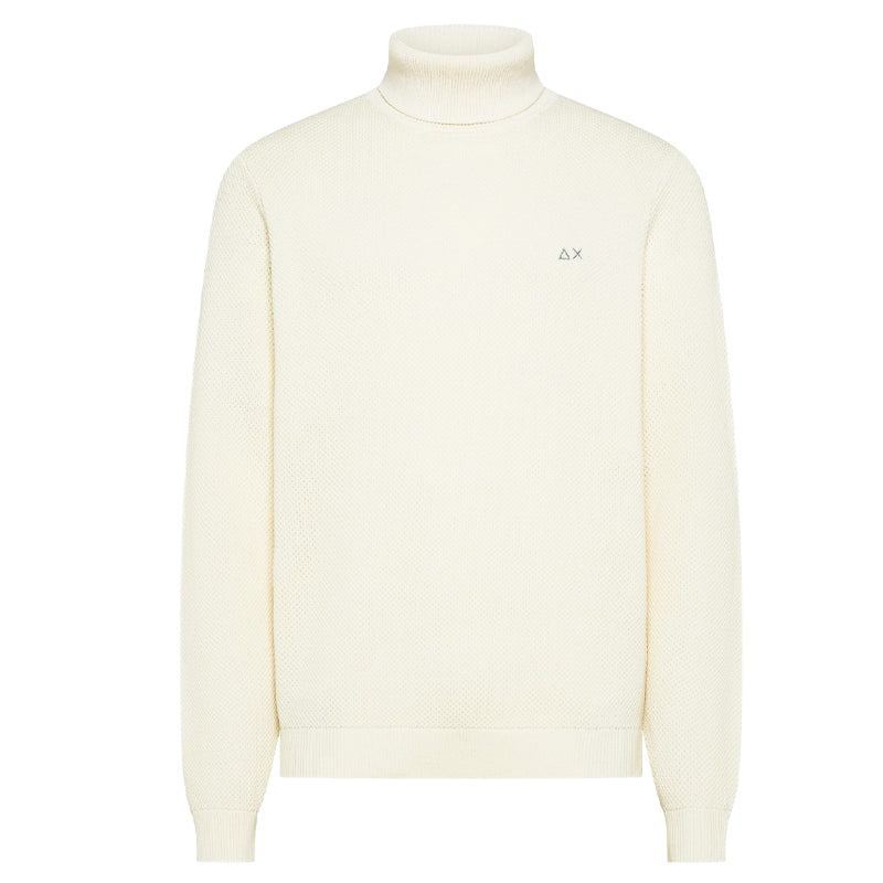 Maglione uomo dolcevita lana e cotone