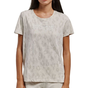 T-Shirt donna Stampa Leopardata