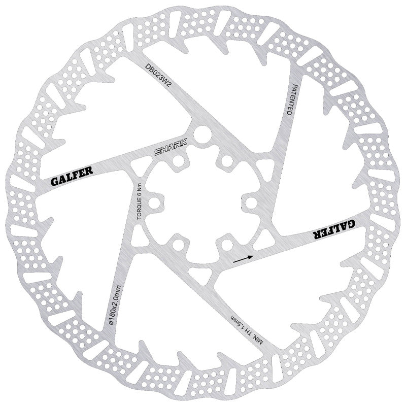 Disco Freno Shark 180mm